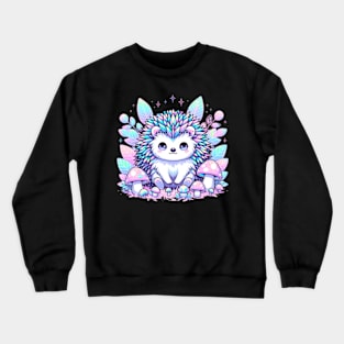 Hedgehog Cute Kawaii Cottagecore Pastel Aesthetic Crewneck Sweatshirt